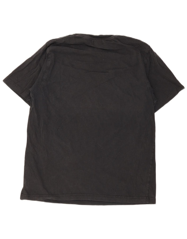T-shirt grafica da uomo Kappa Top in cotone nero medio