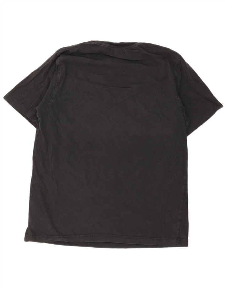 T-shirt grafica da uomo Kappa Top in cotone nero medio