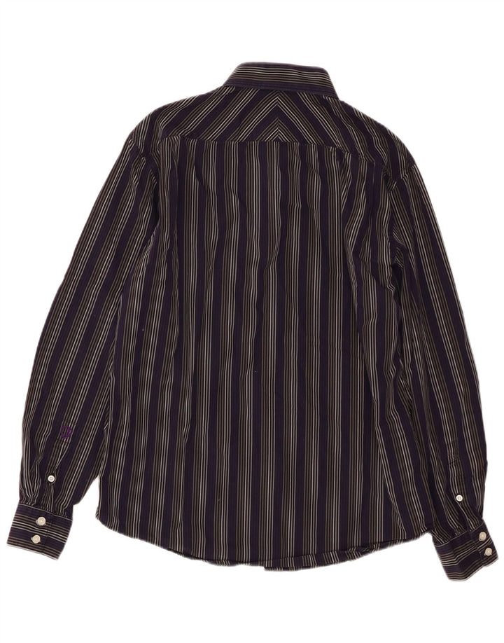 Camicia da uomo BEN SHERMAN Cotone a righe viola medio