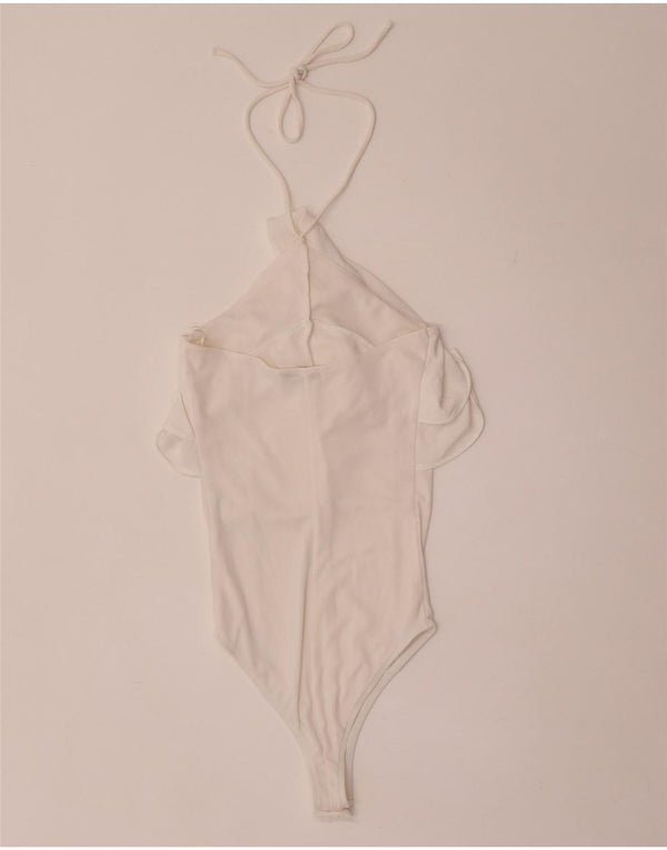 Zara Womens Sleeveless Bodysuit UK 8 Small White