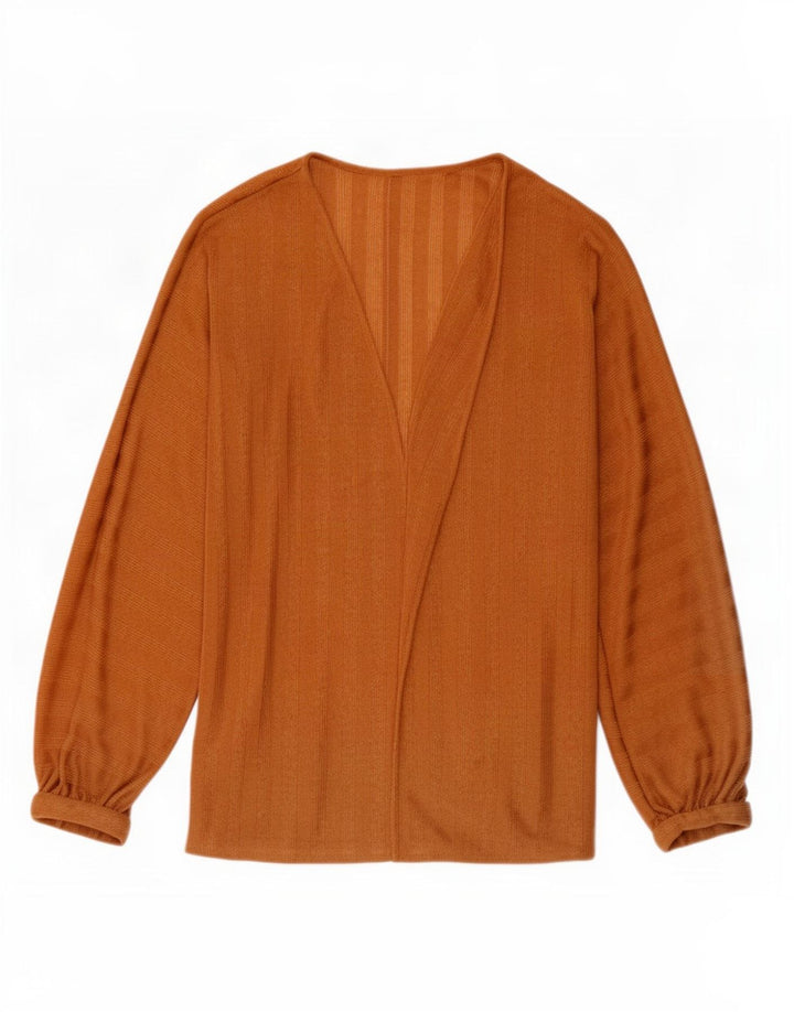 Tris Cardigan Oversize da Donna Top UK 10 Piccolo Marrone a Righe