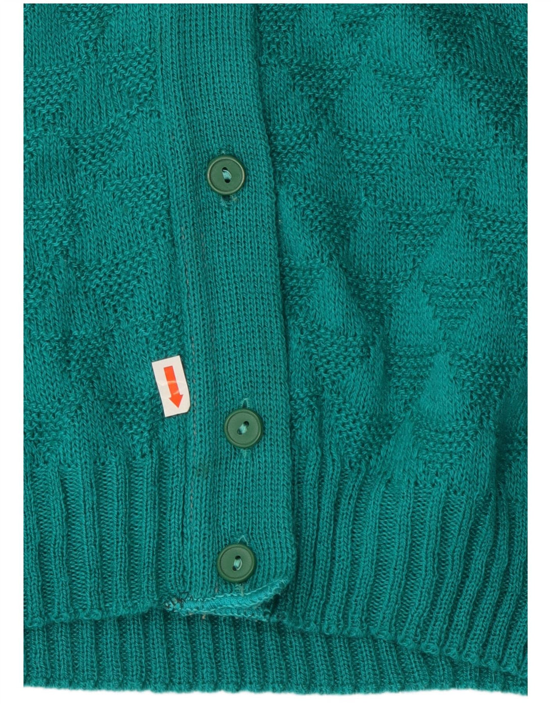 Maglione cardigan da donna VINTAGE UK 14 Turchese medio
