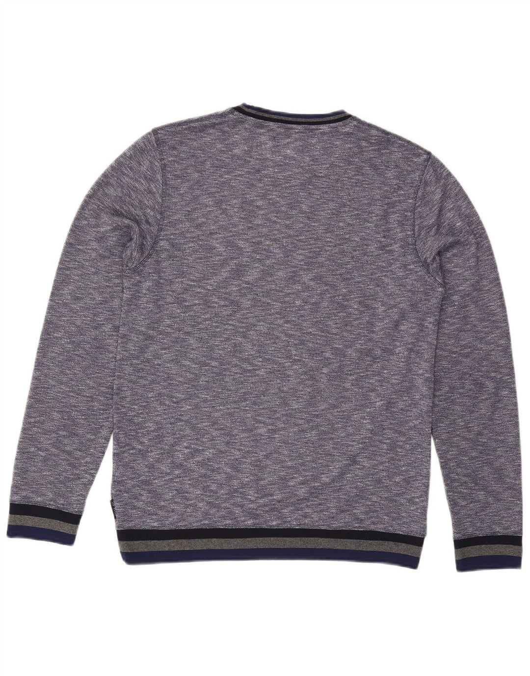 Maglione maglione girocollo da uomo Ted Baker taglia 3 blu medio screziato