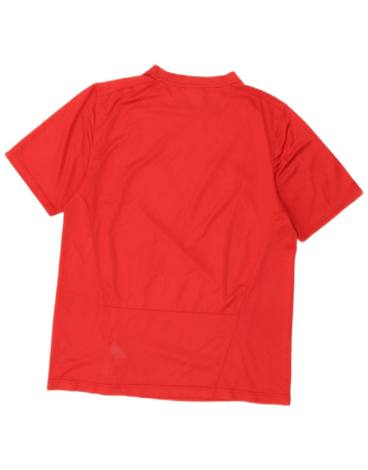 T-shirt da uomo Nike Dri Fit Top UK 39/41 poliestere rosso medio