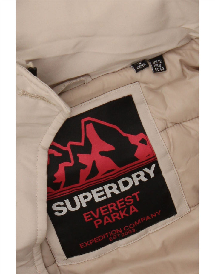 Giacca Parka da donna con cappuccio Superdry UK 12 Beige medio