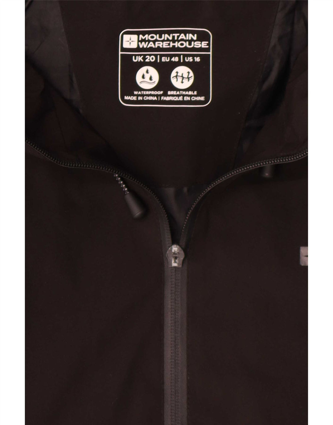Impermeabile con cappuccio da donna Mountain Warehouse UK 20 2XL Poliestere nero