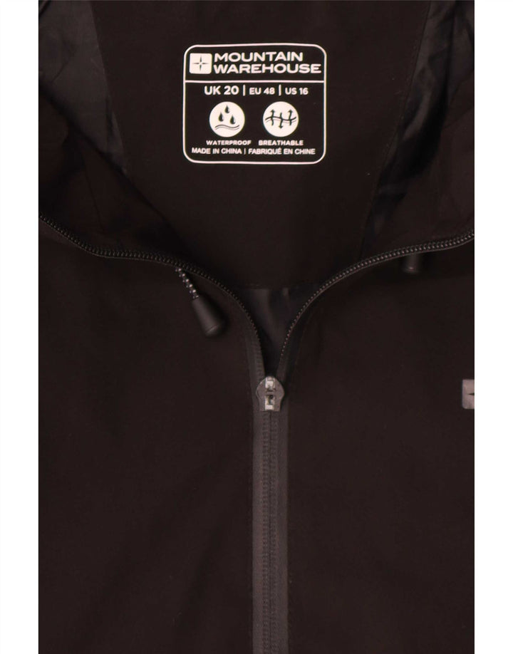 Impermeabile con cappuccio da donna Mountain Warehouse UK 20 2XL Poliestere nero