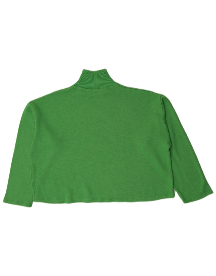 Top corto oversize da donna Zara a maniche lunghe UK 16 grande verde