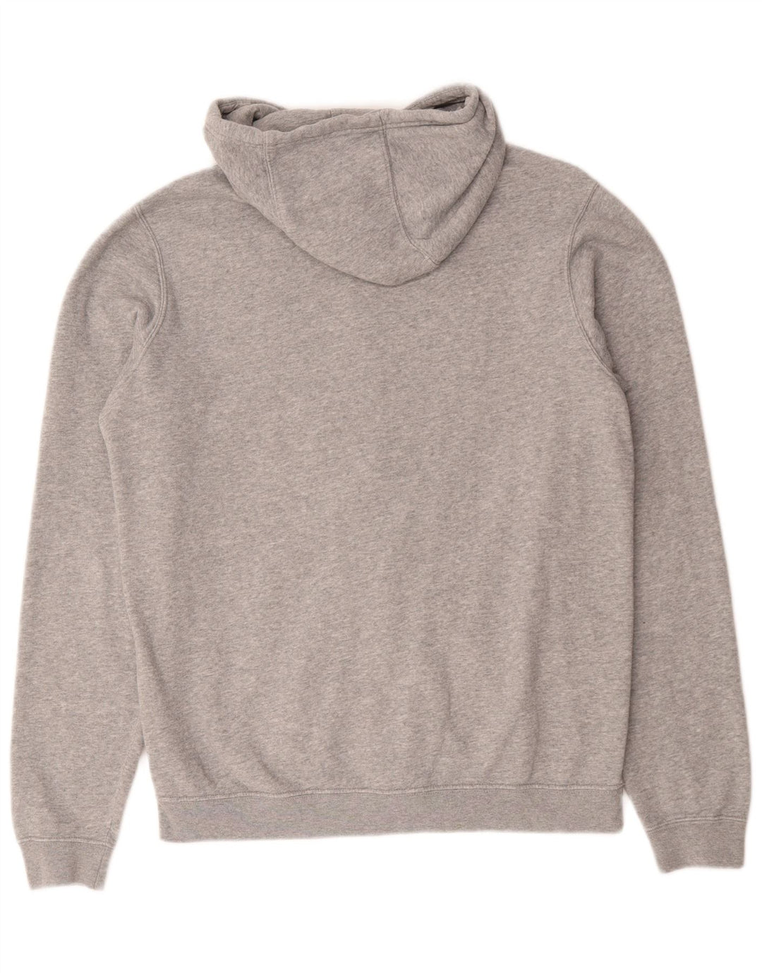 Felpa con cappuccio e zip Nike da uomo in cotone screziato grigio medio