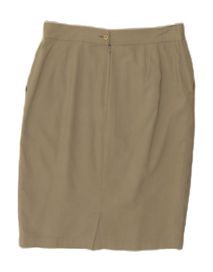 BYBLOS Womens Pencil Skirt IT 40 Small W28  Beige Vintage Byblos and Second-Hand Byblos from Messina Hembry 