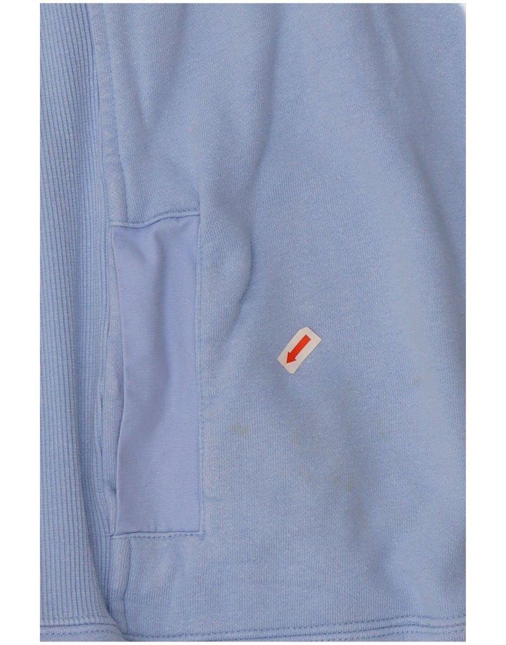 Felpa da donna Joules con collo abbottonato, maglione UK 12, cotone blu medio
