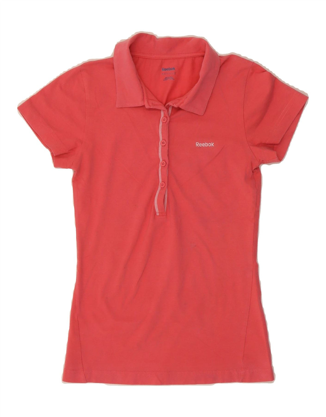 REEBOK Womens Polo Shirt UK 8 Small Pink Vintage Reebok and Second-Hand Reebok from Messina Hembry 