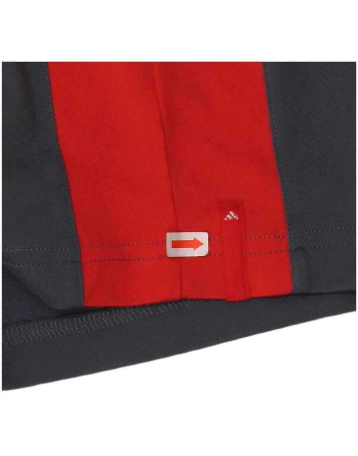 T-shirt da uomo ADIDAS Top Small in poliestere color block grigio