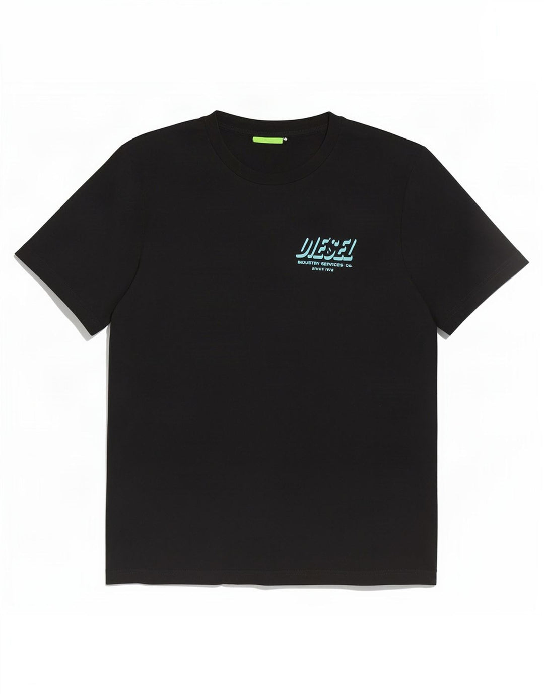 T-shirt grafica da uomo Diesel Top in cotone nero medio