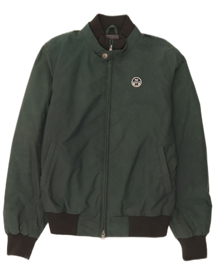Giacca a vento bomber da uomo North Sails UK 38 Verde medio Poliammide