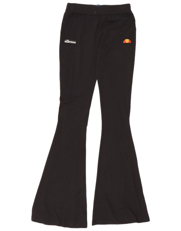 Leggings svasati da donna Ellesse UK 10 piccoli sport in cotone nero