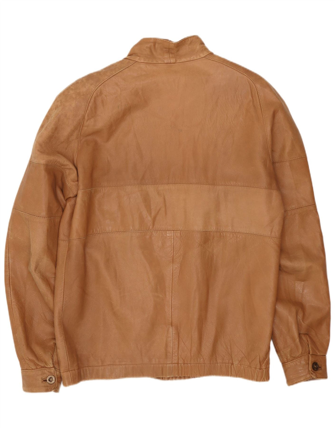 Giacca in pelle vintage da uomo UK 38 Beige medio
