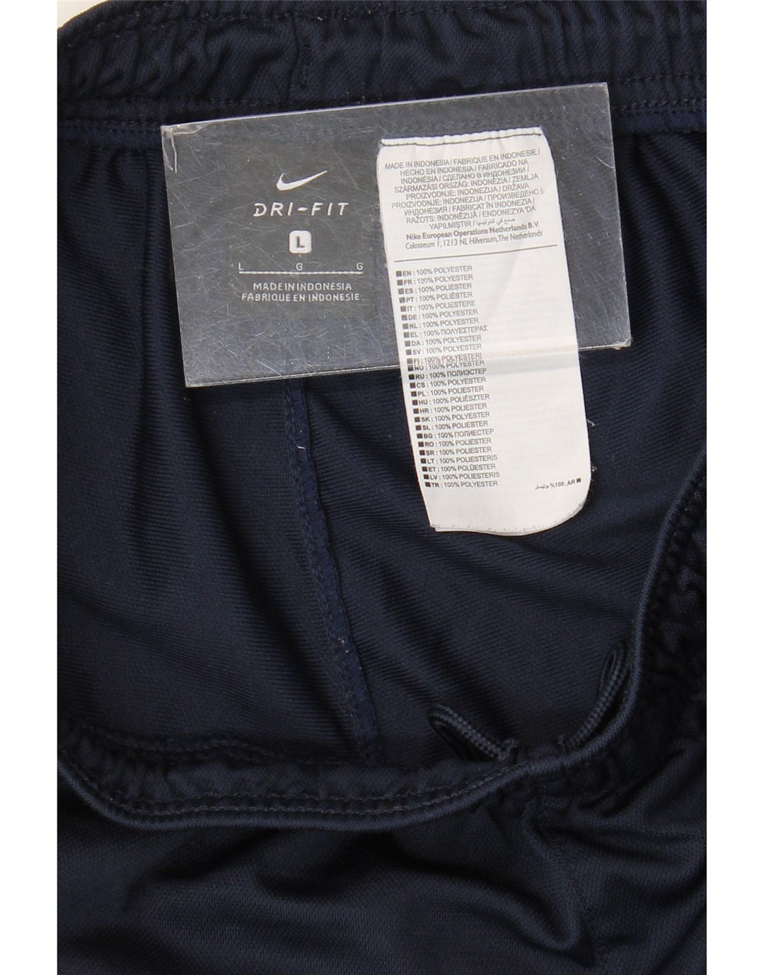 Pantaloni da tuta Nike Dri Fit da uomo, grandi, in poliestere blu navy
