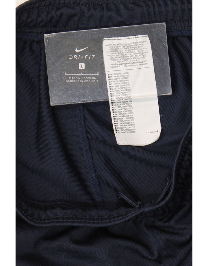 Pantaloni da tuta Nike Dri Fit da uomo, grandi, in poliestere blu navy