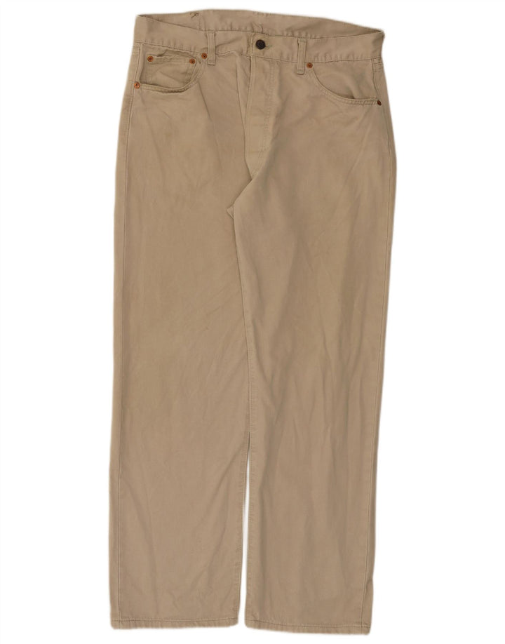 Levi's Uomo 551 Jeans dritti W36 L30 Cotone Beige