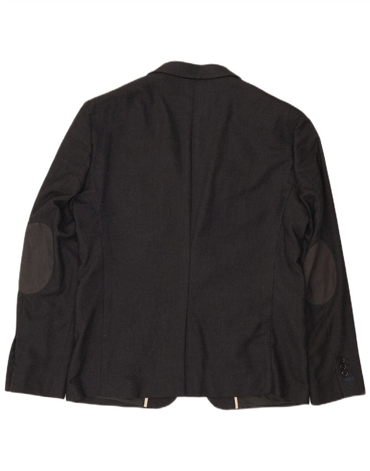 Giacca blazer da uomo a 2 bottoni Zara EU 54 XL nera