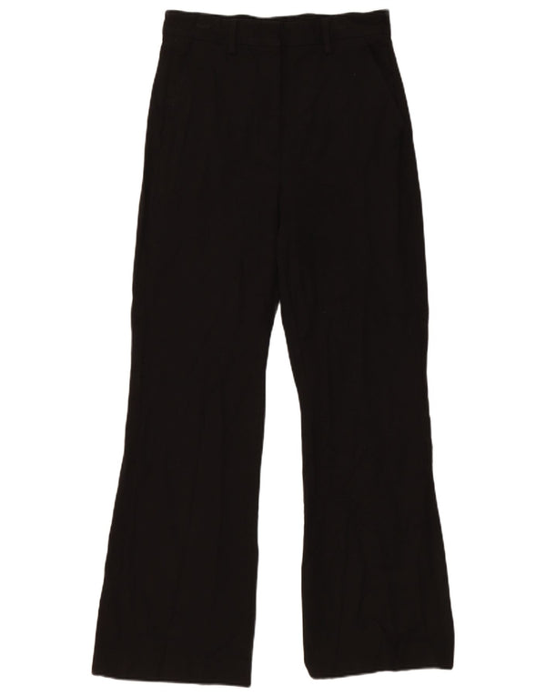 Pantaloni da abito bootcut da donna Massimo Dutti EU 36 XS W26 L28 Viscosa nera
