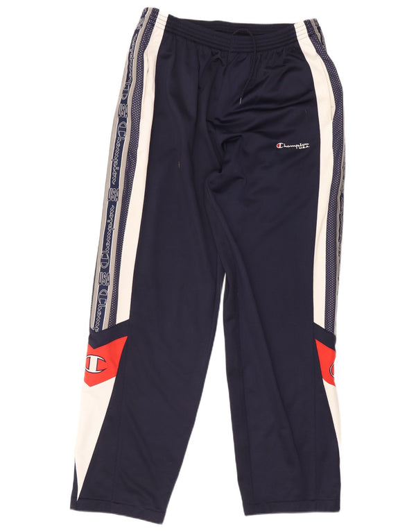 Pantaloni da tuta grafica da uomo Champion USA XL Colorblock blu navy