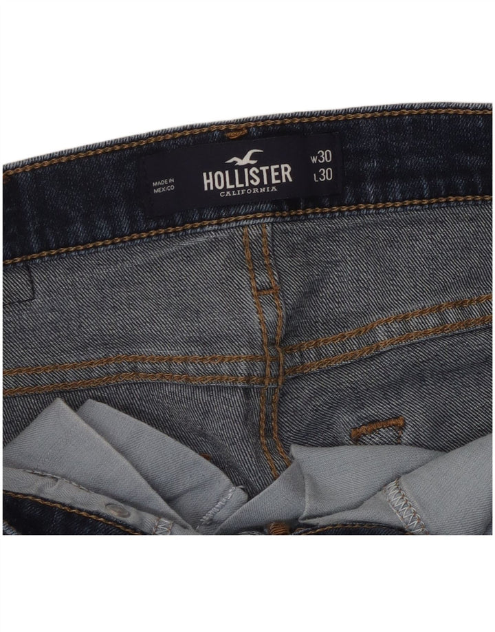 Jeans dritti slim Hollister da uomo W30 L30 Blu