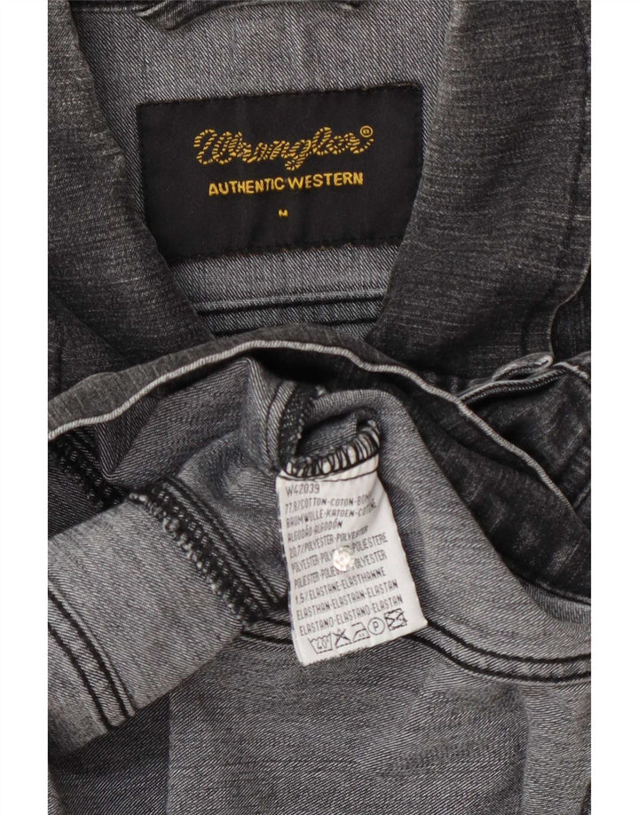 Giacca di jeans da donna Wrangler UK 12 Cotone grigio medio