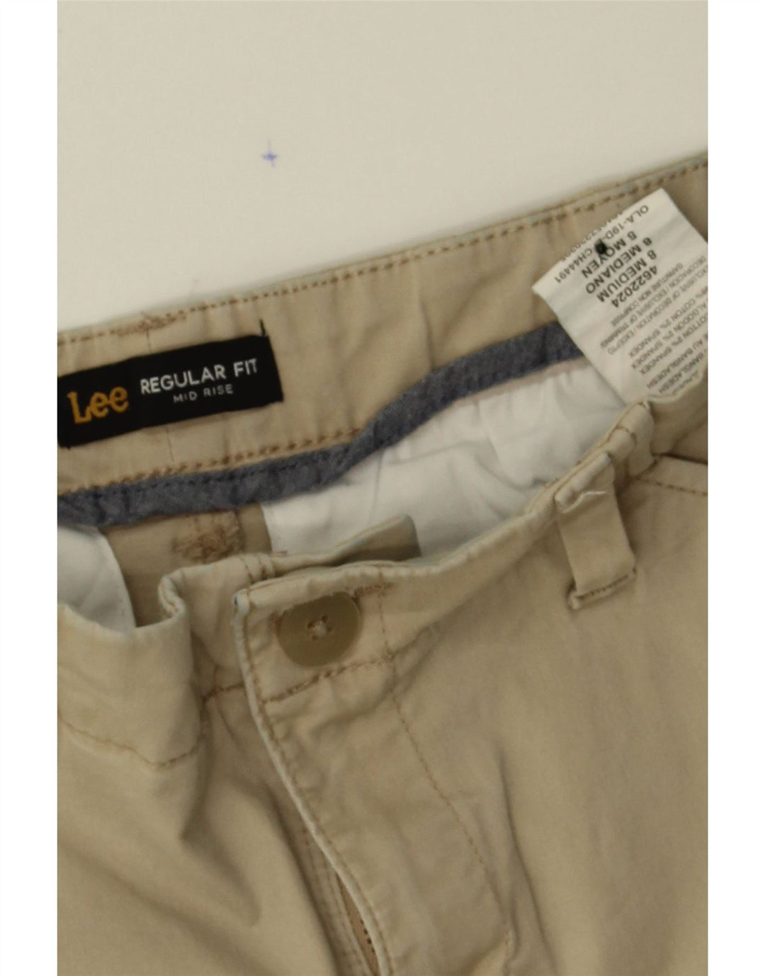 LEE Womens Regular Fit Mid Rise Casual Shorts US 8 Medium W30  Beige Vintage Lee and Second-Hand Lee from Messina Hembry 