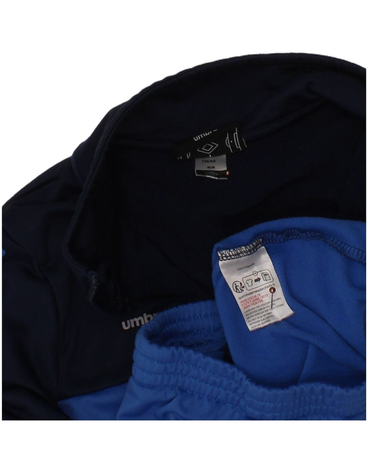 Giacca da ginnastica grafica per ragazzi UMBRO 7-8 anni Blu navy Colourblock