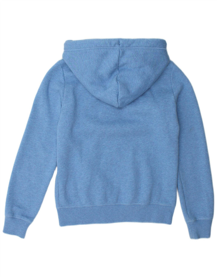 Maglione con cappuccio e zip da donna SUPERDRY UK 10 piccolo cotone blu