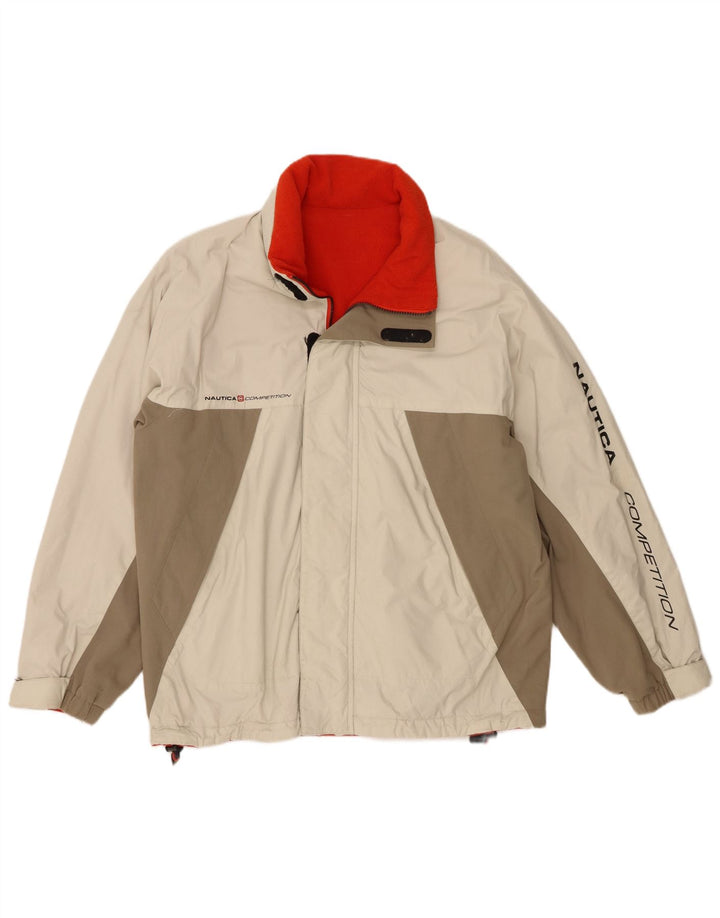 Giacca a vento grafica da uomo Nautica UK 38 Colorblock beige medio