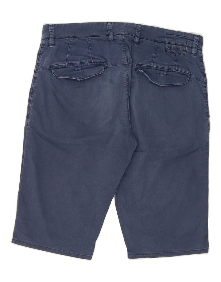 SIVIGLIA Mens Chino Shorts W31 Medium Blue Cotton Vintage SIVIGLIA and Second-Hand SIVIGLIA from Messina Hembry 
