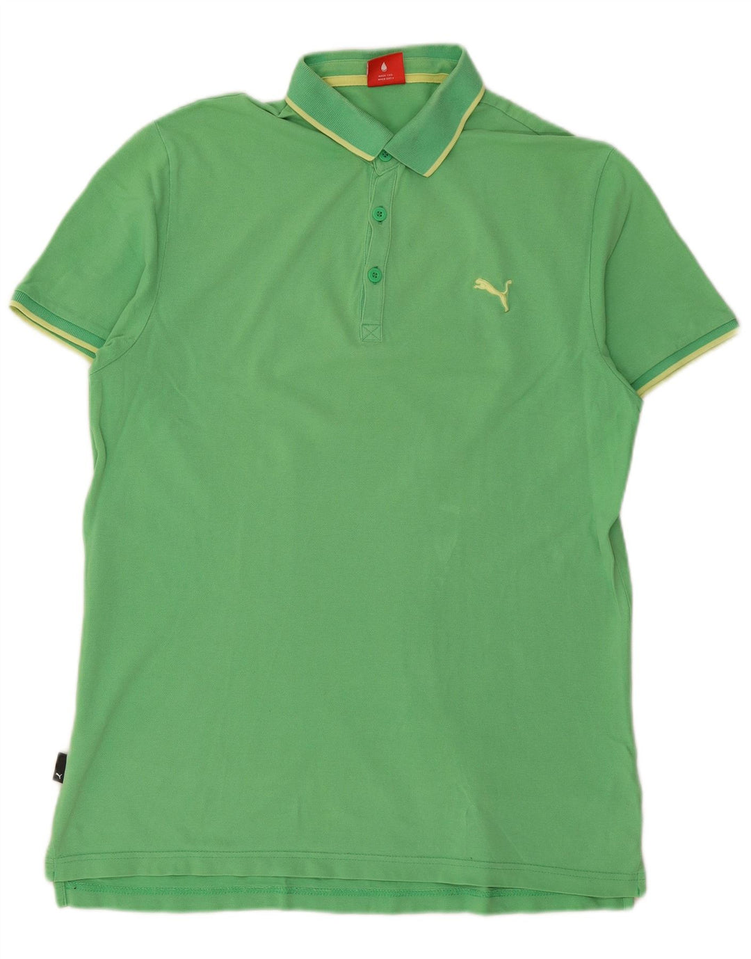 Polo PUMA da uomo grande in cotone verde