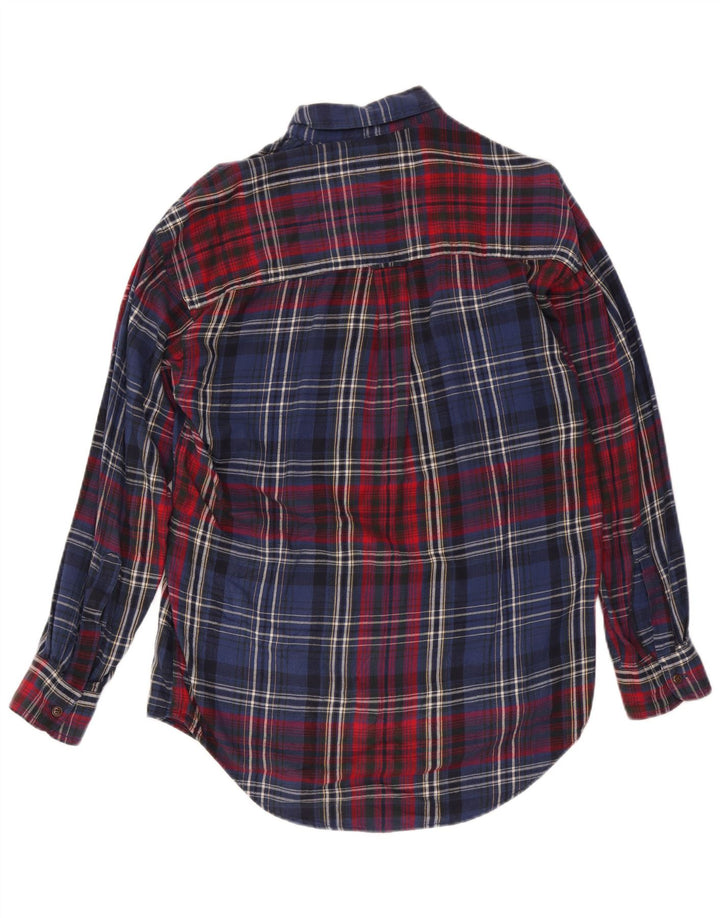 Chaps Ralph Lauren Camicia in flanella da uomo in cotone a quadri blu navy medio