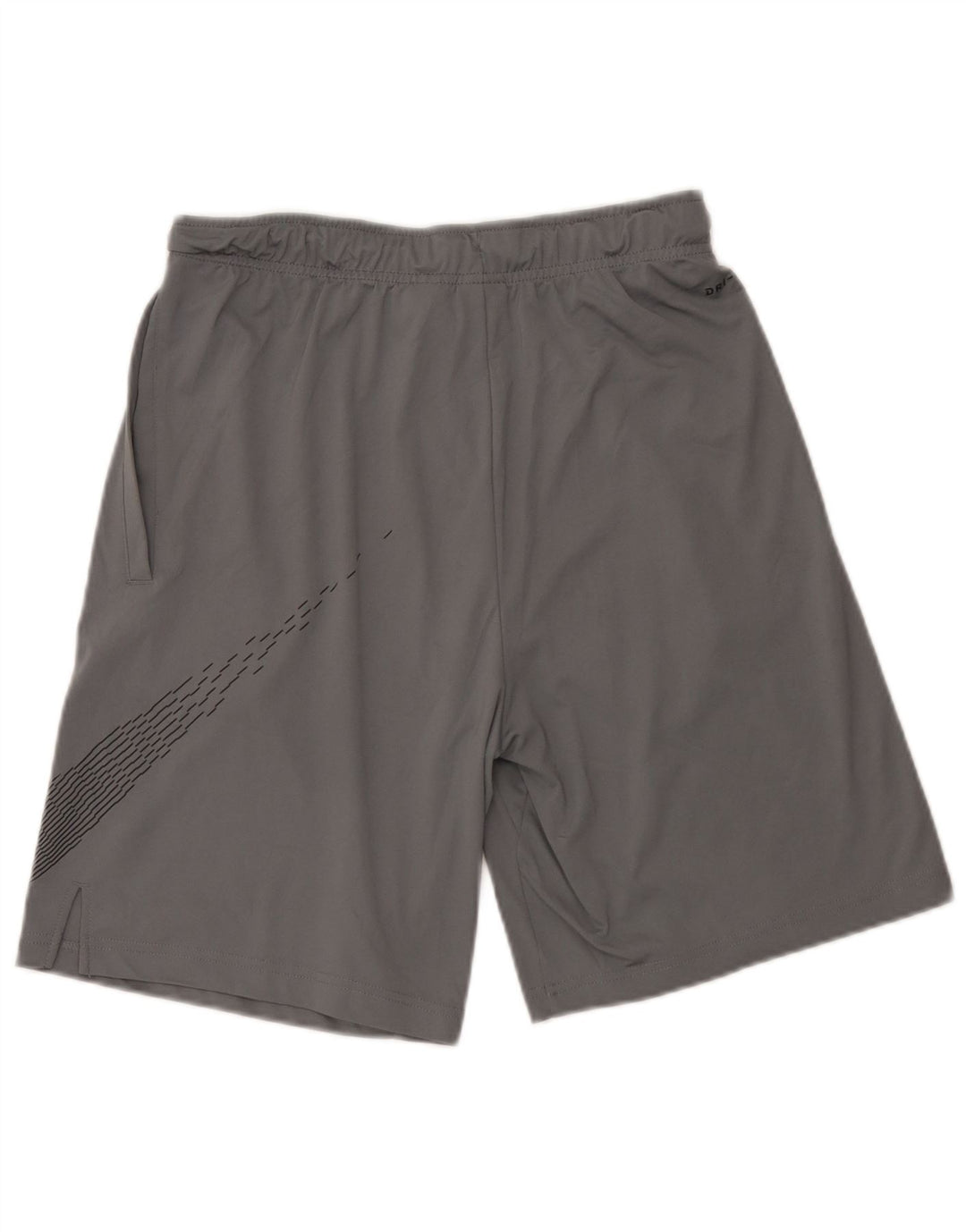 Pantaloncini sportivi Nike Dri Fit Graphic da uomo in poliestere grigio medio