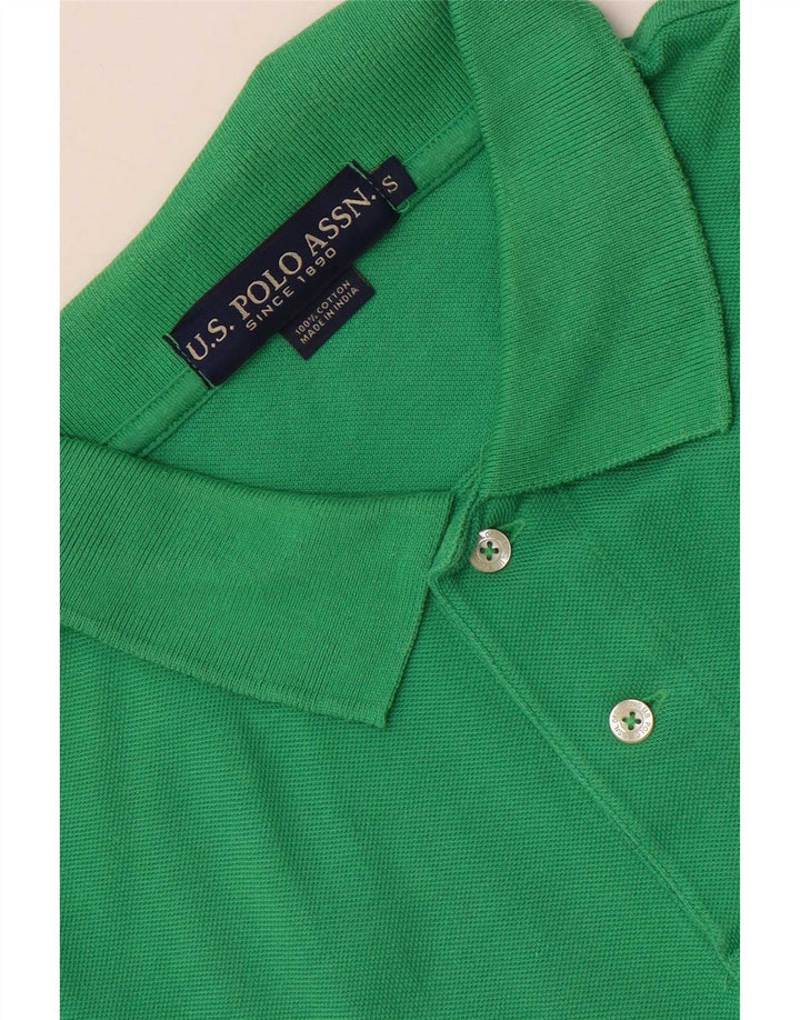 Polo Assn. Camicia da uomo piccola in cotone verde
