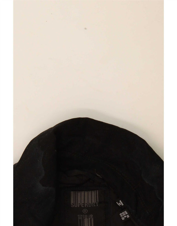 Giubbotto bomber oversize corto da donna Superdry UK 10 piccolo nero