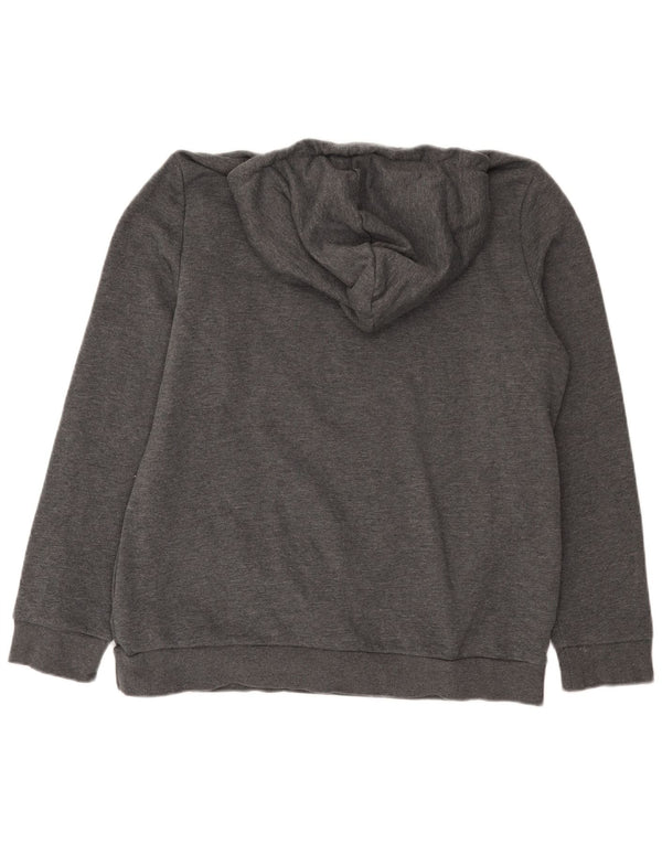 Felpa con cappuccio grafica da donna Adidas UK 20/22 XL Cotone grigio