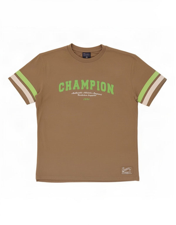 T-shirt grafica da donna Champion Top UK 12 Cotone marrone medio