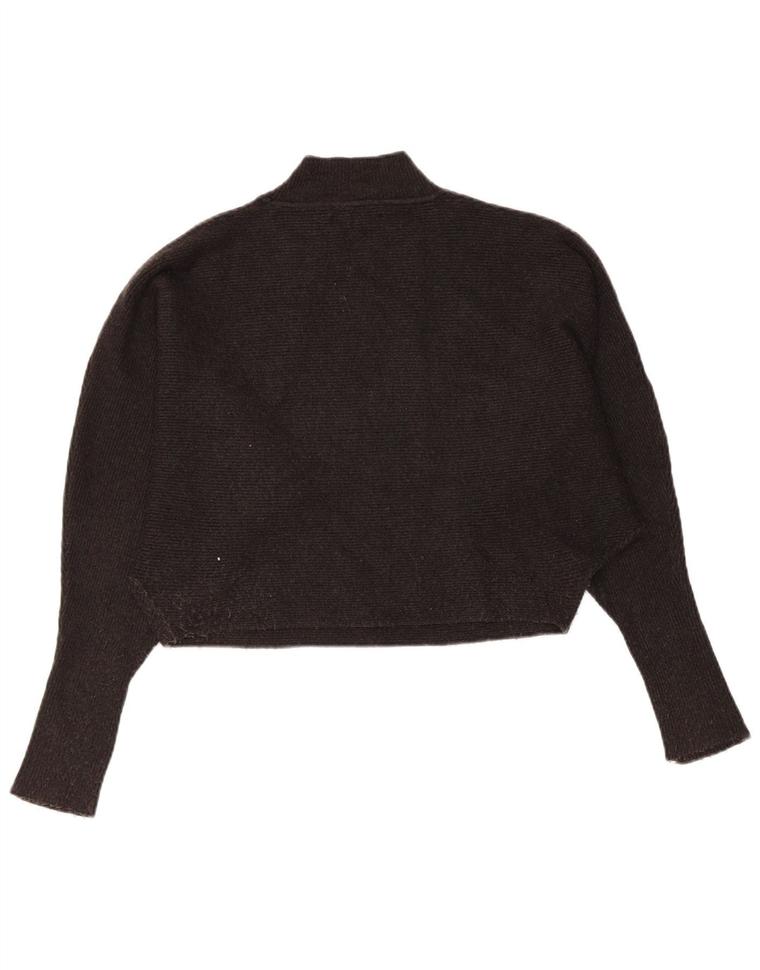 Maglione corto con collo alto da donna Zara UK 14 Grigio medio