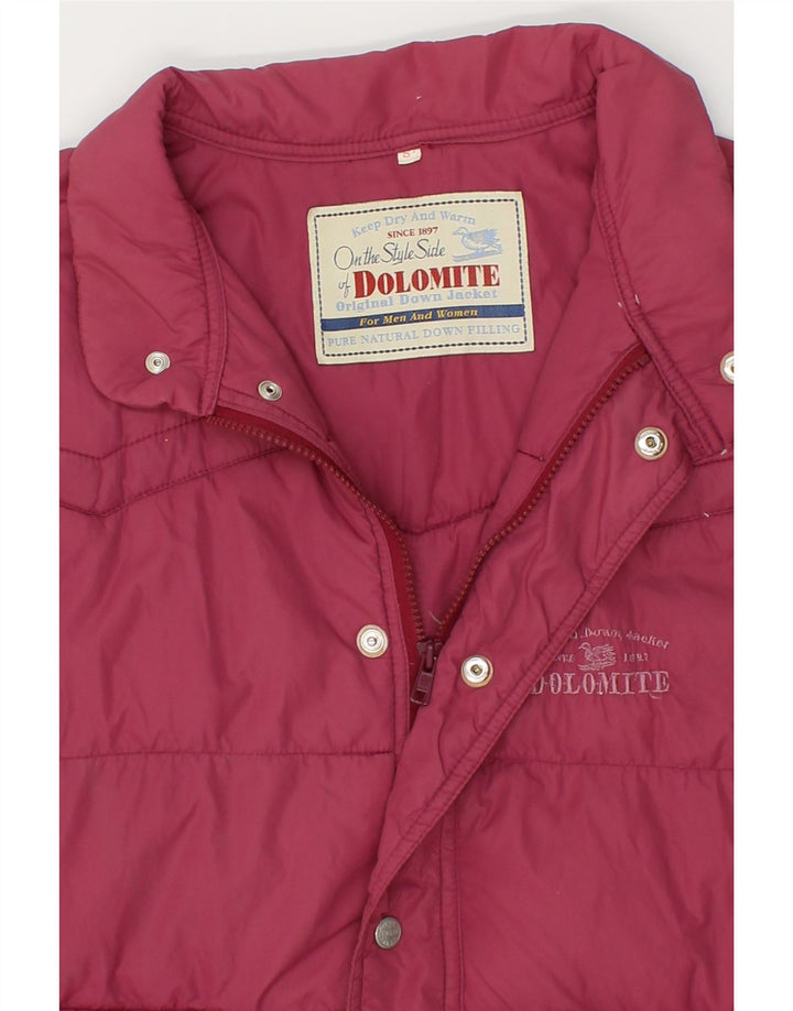 DOLOMITE Mens Padded Gilet UK 36 Small Burgundy Vintage Dolomite and Second-Hand Dolomite from Messina Hembry 