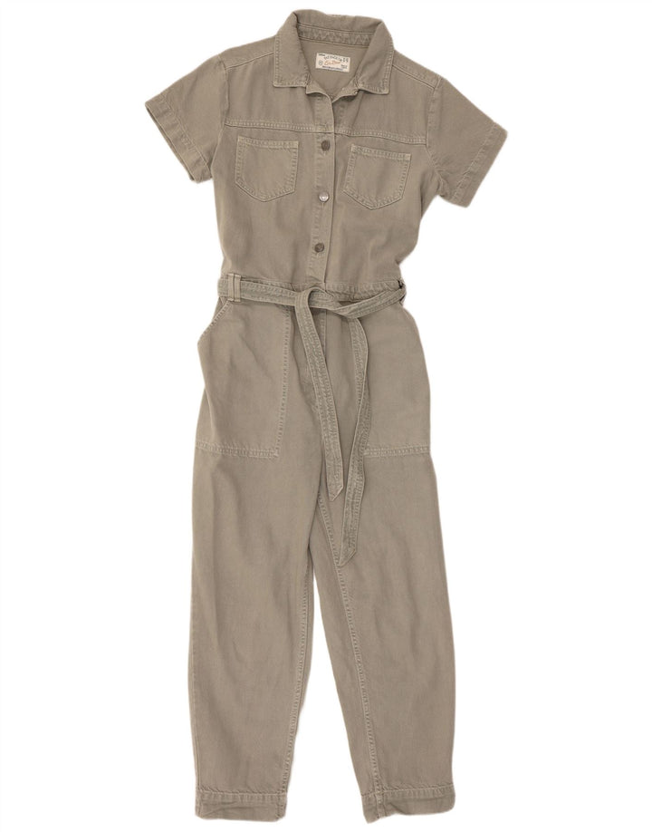 Tuta in denim da donna Fat Face UK 12 Cotone kaki medio