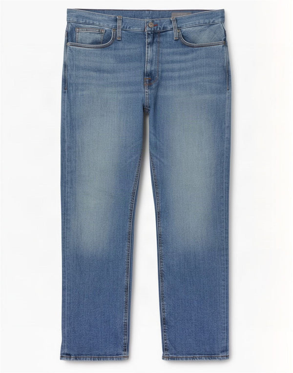 Jeans dritti Marks & Spencer da donna blu Harbour W36 L29 cotone