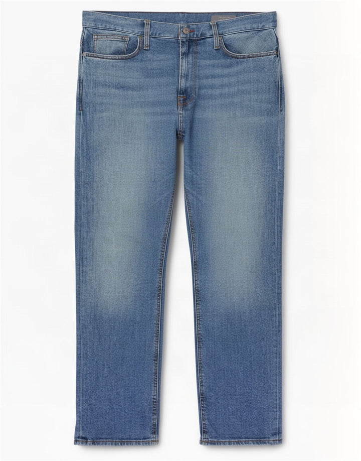 Jeans dritti Marks & Spencer da donna blu Harbour W36 L29 cotone
