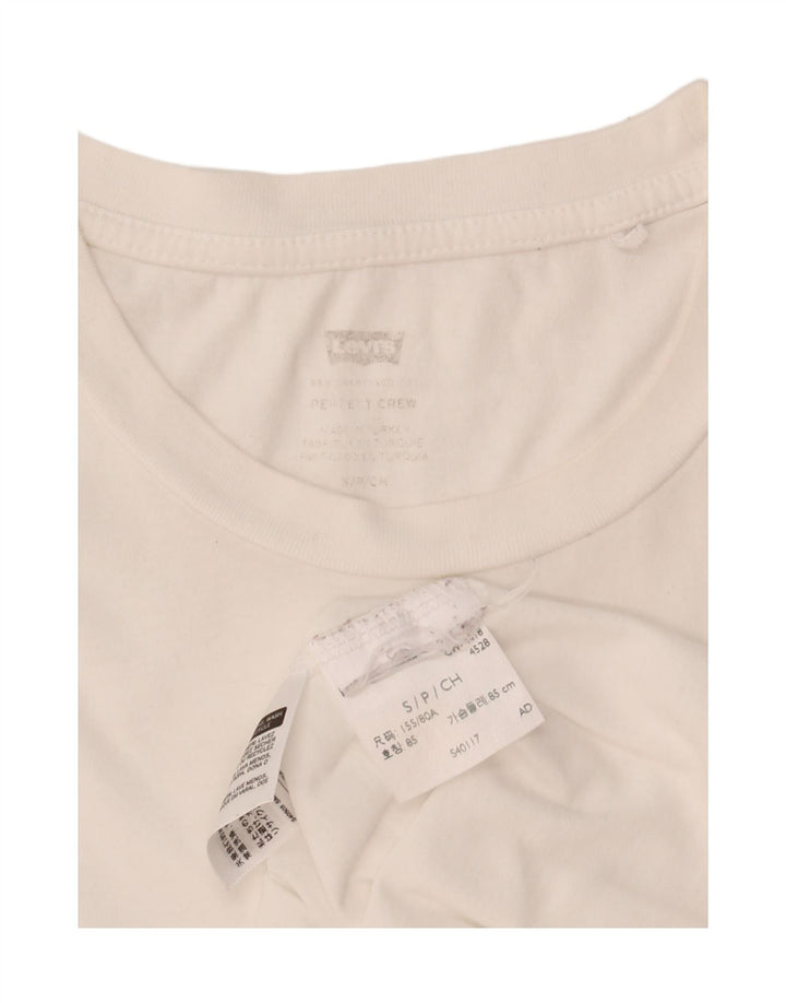 LEVI'S Mens T-Shirt Top Small White Vintage Levi's and Second-Hand Levi's from Messina Hembry 