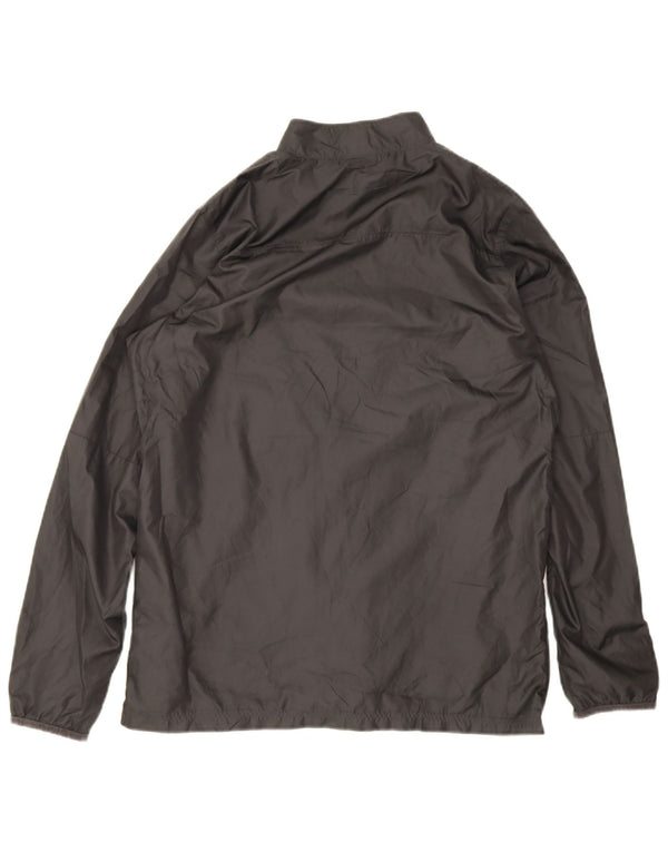 Giacca superiore della tuta da uomo Nike in poliestere grigio medio
