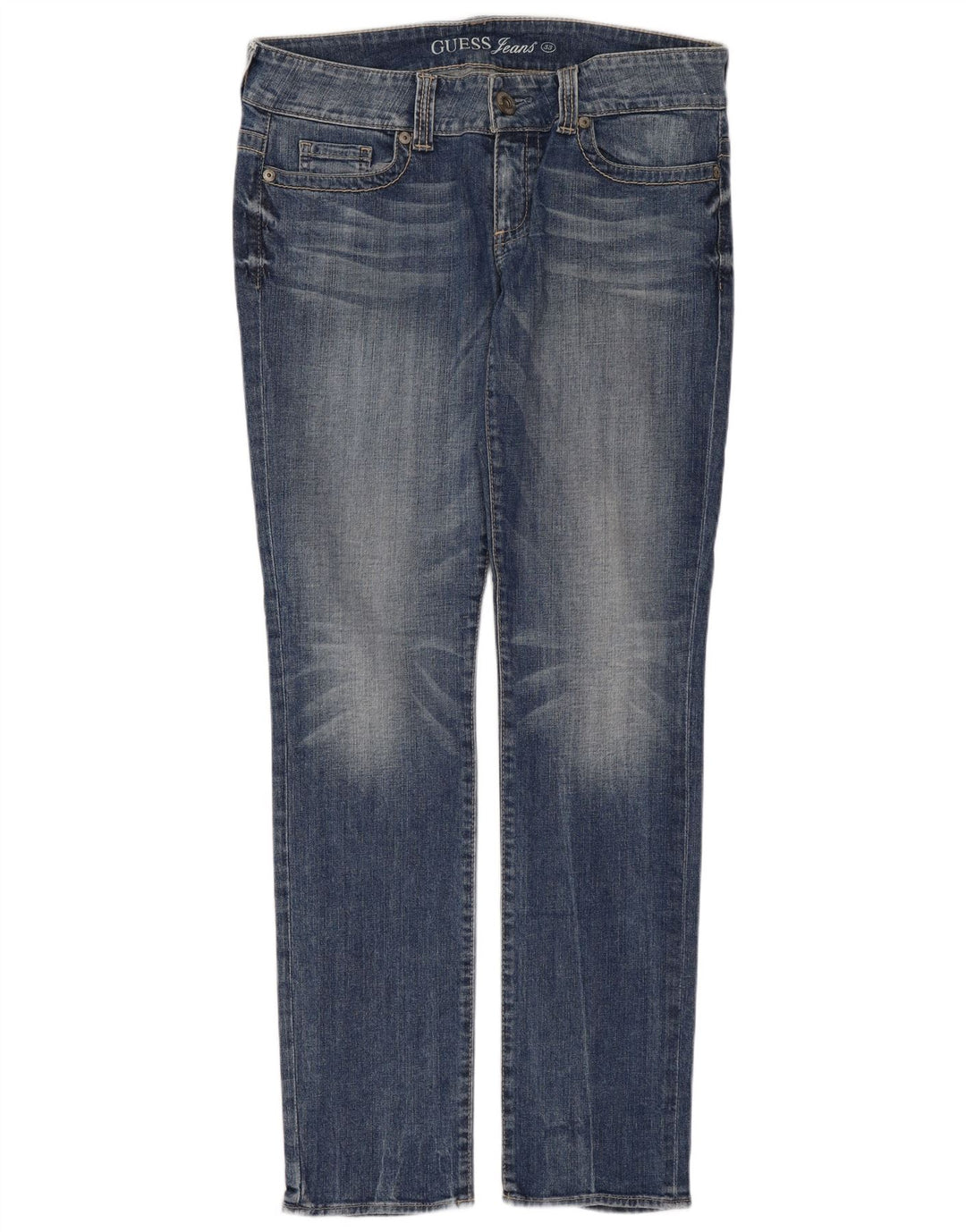 Jeans slim elasticizzati da uomo Guess W33 L32 cotone blu
