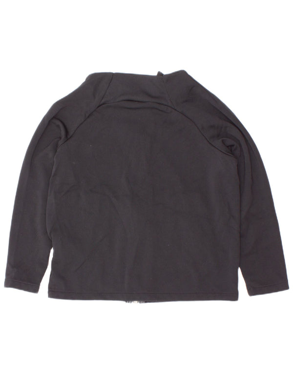 Giacca da ginnastica per ragazze Nike Dri Fit, 4-5 anni, piccola, in poliestere nero